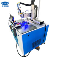 Machine de soudage laser automatique à double poste avec CNC pour la soudure industrielle des grilles de ventilation de portes et fenêtres en aluminium et des cadres photo