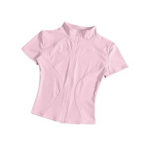 Women's Summer Fitness Zipper <b>Jacket</b> for Sports Training Quick-Drying Breathable Sunscreen T-shirt <b>Yoga</b> Clothes for Running - Product Image 6