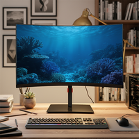 Nuevo Monitor de Juegos con Pantalla Curva LED de 27 Pulgadas, 180Hz, 2K, Resolución 2560x1440 para PC de Escritorio, Venta Directa