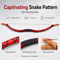 Arc à poulies traditionnel 20-50 lb pour la chasse, type A, arc recurve en bois et équipement de tir à l'arc pour l'entraînement