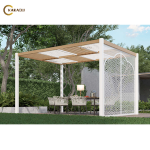 Pergola bioclimatique motorisée KAKADU en aluminium à lames orientables, revêtement poudré, télécommande, design bioclimatique pour jardin et balcon - Product Image 2