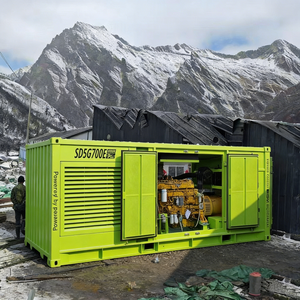 Groupe électrogène industriel robuste d'occasion YUCHAI 1200KW 1.2MW avec capot insonorisé Dynamo - Product Image 1