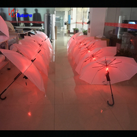 Offre Spéciale futur parapluie blanc lumineux LED accessoires de danse de scène portable salle de bal Performance parapluie lampe de poche futurs adultes