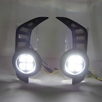 Feux de jour à LED JC améliorés pour Toyota 4Runner Tundra 2013-2022, feux antibrouillard modifiés, cadre décoratif pour feux de conduite.