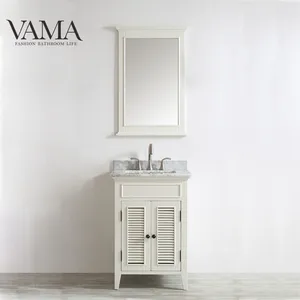 VAMA Factory-armario esquinero de madera sólida para baño, mueble de lujo antiguo de 24 pulgadas, para esquina de baño, 708024