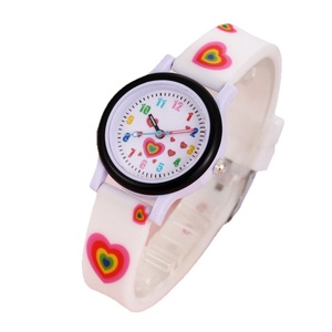 Nouvelle montre numérique coréenne transfrontalière en silicone, mignonne, motif arc-en-ciel, pour étudiants - Product Image 6