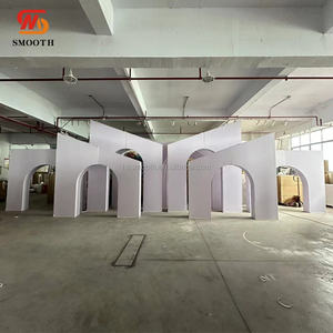 SMOOTH White Wedding Theme Acrylic arch Backdrop Wedding Stand background arch Stand props - Product Image 4