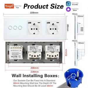 Enchufe Inteligente Ubaro 228 con Enchufe Europeo, Wi-Fi, Tuya, Panel Negro, 10A 16A - Product Image 4