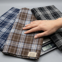 Série Plaid – Tissu 100 % Coton Teint en Fil à Motif Tartan 156 GSM pour Costumes Sur Mesure, Pantalons, Draps de Luxe et Articles de Maison