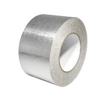Ruban de papier d'aluminium renforcé de fibre de verre activé par l'eau de silicone Skrim Craft FSK Papier d'aluminium renforcé de feuille d'aluminium de solvant