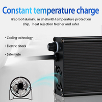 Chargeur de batterie au Lithium C600M 12v-60v 10A avec écran OLED pour chariot élévateur chariot de Golf panneau d'aluminium électrique 13S Protection Port DC