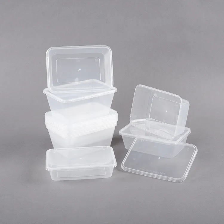 Contenitori per la preparazione degli alimenti in plastica riutilizzabili a 1 scomparto per bambini e adulti contenitori per il pranzo sicuri per microonde set di scatole per il pranzo