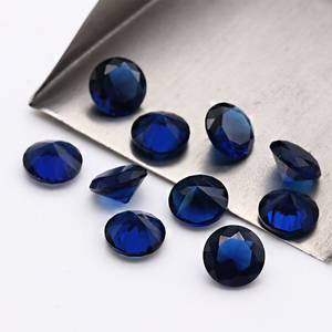 Venta al por mayor de China, corte de diamante redondo, forma redonda, rojo, verde, <span class=keywords><strong>azul</strong></span>, <span class=keywords><strong>negro</strong></span>, 1,5mm-12mm, piedras preciosas de cristal sueltas - Product Image 5