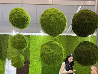 Boule de plantes artificielles suspendue au plafond, boule de mousse artificielle, plante topiaire pour la décoration de mariage et de fête