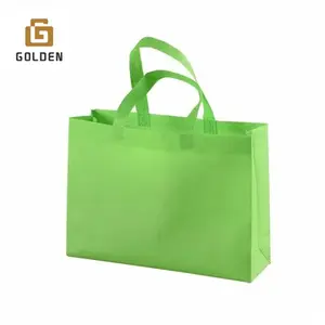 Golden Eco friendly Water proof Non Duty Custom ized Tnt Laminierung Tote Shopper Stock Pp Vlies Vlies Einkaufstasche Zum Verkauf