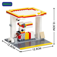Ensemble de blocs de construction de la série Ville : Jouets en briques compatibles avec les stations-service, pour enfants, garçons, cadeau créatif, décoration de la maison