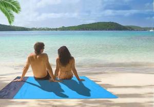 Tapis de pique-nique de plage en polyester facile à transporter, vente chaude d'usine OEM ODM, tapis de pique-nique de poche - Product Image 5