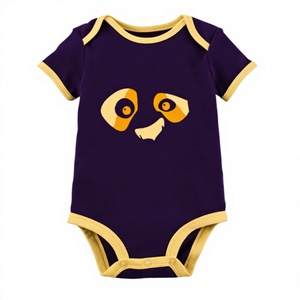 Wholesale Custom Logo 100% Organic Cotton Baby Zipper Jumpsuit Unisex Solid Romper Eco Friendly Infant Wear ODM - Product Image 1