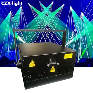 Profesyonel 30w hafif konser lazer gösterisi sistemi RGB animasyonlu lazer sahne aydınlatma 3d lazer ışığı projektörü konser için