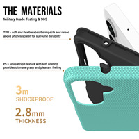 Vkoo Triangle Anti-rayures TPU PC 2 en 1 Antichoc Mobile Phone Case pour Galaxy A16 A26 A36 A56