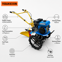 Motoculteur rotatif à essence personnalisé ykx, mini-cultivateur à transmission par courroie, machine agricole à pousser à la main pour jardin, fabricant