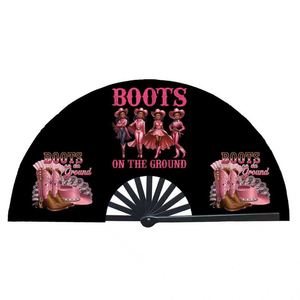 Wholesale Eco-Friendly Painted Plastic <b>Hand</b> <b>Fan</b> - Product Image 2