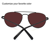 Lunettes de soleil polarisées TAC UV400 de luxe personnalisées pour hommes et femmes, lunettes de soleil de haute qualité avec monture en métal léger, logo