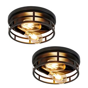 Las Lámparas de Techo Empotradas Negras con Especificaciones Estadounidenses de <span class=keywords><strong>Amazon</strong></span> son Adecuadas para Pasillos, Casas de Campo, Estilo Retro Transfronterizo - Product Image 4