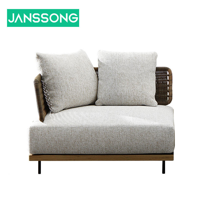 Corner Sofa--Outdoor Waterproof Fabric + Density Cotton