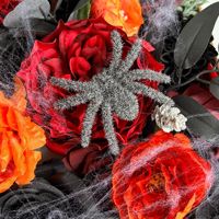 Fleur artificielle élégante DIY en forme d'araignée pour l'automne et l'hiver, faite à la main, pour décoration de fête en extérieur, coffret cadeau élégant, transfrontalier