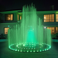 Fuente Musical Decorativa Moderna Pequeña Personalizada Fenlin FS-06, Fuente de Agua de Acero Inoxidable para Exteriores, Jardín, Parque Comercial