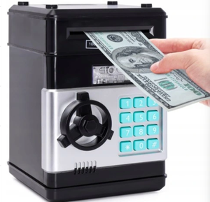 Regalo <span class=keywords><strong>Popular</strong></span> cajas de dinero electrónicas Cajero Automático juguete con contraseña efectivo moneda puede caja de ahorro de dinero hucha para niños - Product Image 4