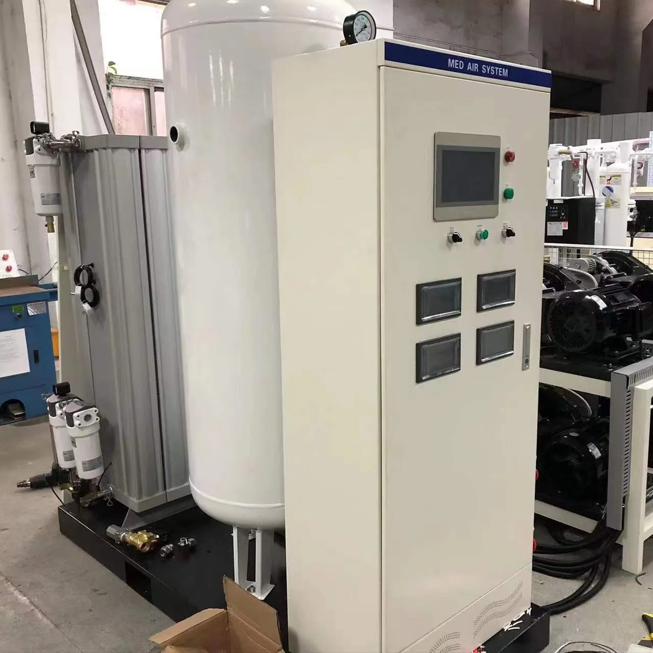 Medical Gas Equipment PSA Medical Oxygen Generator Air Compressor Vacuum System for Hospital Oxygen Plant