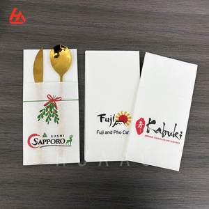 Chất Lượng Cao Airlaid Khăn Ăn Biểu Tượng Tùy Chỉnh Pocket Khăn Ăn Khăn Ăn Khăn Giấy Ăn Tối In - Product Image 2