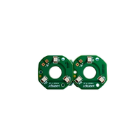3 perles de lampe LED SMD rouge et bleue, circuit imprimé circulaire 2835 YQ23904, non clignotantes, conformes à la norme ROHS, respectueuses de l'environnement