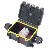 Boîte de jonction étanche IP68 pour extérieur, câble électrique sous-marin, boîte de jonction automobile 4 voies