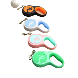 Laisse pour chiens de luxe en nylon plat rétractable de 5 m, motif dessin animé, prix de gros - Product Image 6