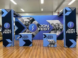 Léger pliable 2024 <span class=keywords><strong>Expo</strong></span> 10x20ft modulaire salon Tension tissu <span class=keywords><strong>Pop</strong></span> Up <span class=keywords><strong>Expo</strong></span> Stand pour exposition - Product Image 4