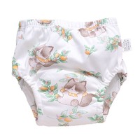 Kemikeai M0303 Culotte d'apprentissage pour bébé en coton tissé uni, imperméable et respirante, lavable, anti-fuite, pour usage quotidien, taille 27-35