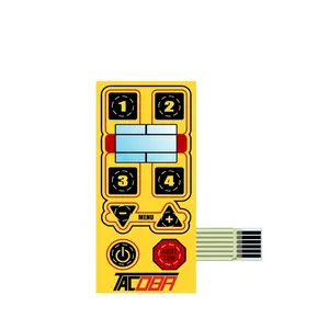 定制户外发光二极管显示膜橡胶面板开关键盘
