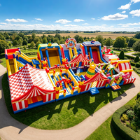 Château gonflable commercial pour enfants avec toboggan et souffleur d'air, idéal pour l'extérieur – Direct Usine