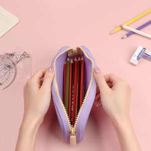 Estuche de Lápices Rosa Premium Personalizado OEM para Impresión de Bolsas de Papelería con Logotipo, Estuche de Lápices Estético con Cremallera - Product Image 2