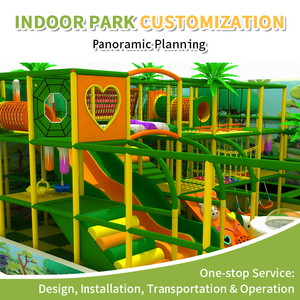 สนามเด็กเล่นในร่มธีมป่า พร้อมสไลเดอร์ บ่อบอล ปีนป่าย และชิงช้า สำหรับศูนย์การค้า - Product Image 5
