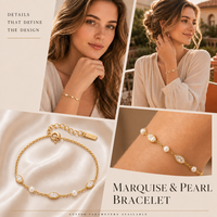 18K PVD Gold Plated Stainless Steel Beaded Zircon Moon Shape Women Waterproof Hypoallergenic Adjustable Chain Trendy Party