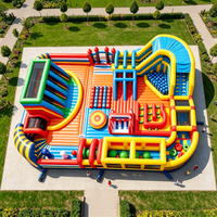 Château gonflable commercial à prix d'usine avec toboggan et trampoline pour location de fêtes d'enfants
