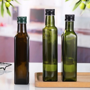 Bouteilles en verre carrées vides de qualité alimentaire 250 ml 500 ml 750 ml <span class=keywords><strong>1</strong></span> l, <span class=keywords><strong>bouteille</strong></span> en plastique de <span class=keywords><strong>1</strong></span> <span class=keywords><strong>litre</strong></span> pour l'<span class=keywords><strong>huile</strong></span> d'olive - Product Image 2