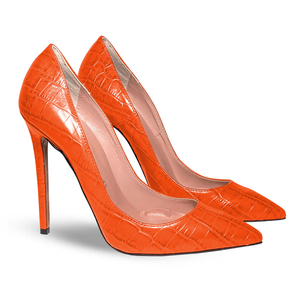 Collections Printemps 2026 – Escarpins à effet croco, couleurs vives et sexy, attirant les regards, chaussures de bureau pour femmes - Product Image 2