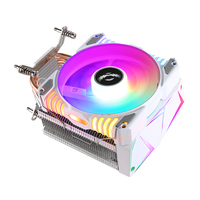 Refroidisseur de processeur de bureau QiuzAim, 4 caloducs, dissipateur thermique tour ARGB 120 mm pour carte mère X79 LGA2011, boîtier silencieux et élégant pour processeur