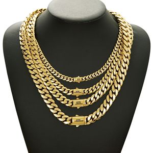 14K Vergoldete Diamant-Gliederkette für Männer Titan-Stahl Matt Verschluss Schlankes Design JMSB - Product Image 2