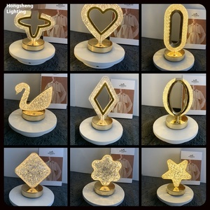 Wholesale Smart Home Products Luxury High-End Crystal <b>Table</b> <b>Lamp</b> Simple <b>Rechargeable</b> Night Light Internet Celebrity Decorative - Product Image 3